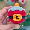 Otoño e Invierno 2026 Nuevos Productos Transfronterizos Adornos de Bola de Navidad Adornos Colgantes Tejidos a Mano Pura Decoración de Árbol de Navidad para Fiesta