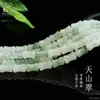 Aiyu Bambú Verde Natural Tianshan Cuentas Cadena Larga Cuentas de Jade Semiacabado Cuentas DIY Mayoreo S5120306