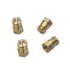 Tuerca de Expansión de Fábrica M4 Muebles Hexagonal Externo Conector Cuatro en Uno Tuerca Incrustada Bisagra Pieza Incrustada de Cobre