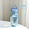 Vaso de Plástico Transparente de Aspecto Elevado, Resistente a Altas Temperaturas, Vaso Deportivo Portátil, Gran Capacidad, Vaso para Beber Directamente con Asa, para Hombres y Mujeres, Vaso de Fitness para Exteriores