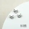 Nueva Joyería para Uñas con Lazo de Zirconia Joyería para Uñas con Lazo de Zirconio de Alta Gama Textura Lujo Ligero Francés Tridimensional