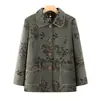 Roupas Femininas de Primavera e Outono para Mulheres de Meia-Idade e Idosas, Casaco Novo da Moda para Avós em Estilo Chinês, Roupas para Mulheres Idosas, Novo Estilo para Mãe
