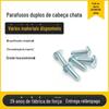 Estoque Disponível de Parafusos de Cabeça Chata Dupla, Parafusos de Fenda Composta Cruzada, Parafusos Corrugados de Onze Pontas, Roscas de Aço Carbono