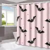 Cortina de Chuveiro Halloween Fantasma Abóbora Amazon Casa Impermeável e à Prova de Mofo Cortina de Chuveiro Divisória de Banheiro Cortina de Chuveiro