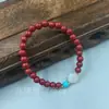 Pulsera de cinabrio boutique este año de vida pulsera de anillo único anillo liso doble valiente joyería para hombres y mujeres regalo fábrica al por mayor