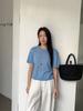 6UP Suéter Coreano Nuevo con Cordones en la Espalda para Mujer Verano 2025 Guangzhou Línea 13 Minimalista Ajustado Combinable Top 91563
