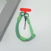 Estilo ins correa de teléfono tejida de color contrastante correa corta para la muñeca colgante de llavero de cámara CCD anti-pérdida unisex