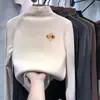 Ropa interior base de polar para niñas de otoño e invierno, ropa interior para niños de primavera, otoño e invierno, top de polar cálido de manga larga, moderno