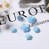 Manicure explosiva Camélia ornamentos gelo cor transparente Aurora resina diamante decoração de unha cor mágica tamanho flores tridimensionais