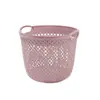 Cesta de Almacenamiento Redonda Hueca para Artículos Varios, Cesta de Almacenamiento para Artículos de Limpieza del Hogar, Cesta para Ropa Sucia, Fabricante de Cestas de Almacenamiento de Mimbre de Plástico