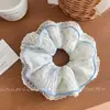 Goma para el pelo de encaje floral estilo coreano para mujer, accesorio de alta gama para moño, nueva y versátil goma para el pelo