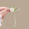 Pasador de Pelo con Borla de Campana de Diamante Azul para Mujer, Accesorio de Pelo Exquisito de Gama Alta, Pinza Lateral, Pasador de Pelo, Pinza BB Lateral de Estilo Antiguo