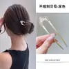 Grampo de Cabelo de Pérola em Forma de U Ferramenta Moderna para Penteado de Coque Despojado Grampo Diário Acessório de Cabelo de Luxo Estilo Coreano Feminino