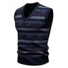 Moda Masculina Otoño e Invierno 2025 Prendas de Punto Modernas Prendas de Punto Juvenil Suéter de Cuello en V Chaleco Casual
