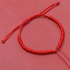 Pulsera Trenzada Nudo Diamante Semiterminada DIY Ajustable Enhebrado de Cuentas Hilo Dorado Cinabrio Accesorios de Joyería Pulsera de Hilo Rojo