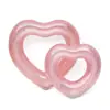 Lentejuelas Amor Círculo de Natación Celebridad de Internet Engrosado Inflable Círculo de Amor Accesorios para Sesión de Fotos Adulto Engrosado Círculo de Natación en Forma de Corazón