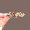 Clip Lateral de Gama Alta Mariposa de Cristal Pinza de Pato Simple y de Moda Pinza para Mechones de Cabello para Mujeres 2024 Nuevo Pinza para Flequillo Pasador