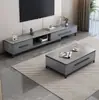 Juego de mesa de té de pizarra y mueble de TV subsidiado por el estado para sala de estar, mueble de piso moderno para apartamento pequeño, nuevo modelo 2026