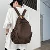 Mochila escolar para mujer, estilo ins, estilo vintage Mori, color liso, estilo japonés Harajuku, para estudiantes de secundaria, sencilla