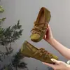 Sapatos Mary Jane Femininos com Aumento Oculto de Altura, Bico Quadrado, Laço, Novo Estilo Verão 2026, Fivela de Tira Única, Sapatilhas