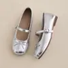 Elegantes Zapatos Mary Jane con Lazo para Mujer, Moda Otoño 2026 Nuevos Zapatos de Ballet Individuales para Combinar con Faldas, Zapatos de Baile para Mujer