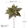 Novas Flores de Natal de Veludo de Alta Qualidade, Flores Artificiais com Tingimento e Modelagem Especiais, Adereços para Layout de Cena de Decoração de Casamento de Feriado
