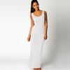 Ropa informal de verano para mujer, nueva, de Amazon, estilo europeo y americano, con chaleco sexy, vestido largo sin mangas y ajustado.