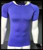Camiseta Básica de Manga Corta con Cuello Redondo para Hombre de Color Sólido Ropa Interior para Hombre Camiseta de Manga Corta Ropa Ajustada para Deportes y Fitness 1008