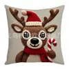 Capas de almofada com tema de Natal transfronteiriças, atacado para criar uma atmosfera festiva de Natal na sala de estar, almofadas de sofá e outras almofadas decorativas. Pedidos por atacado aceitos com imagens fornecidas