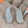 Novo Pingente de Fivela da Paz Tipo Gelo Calcedônia Branca Ágata Natural Jade Cavalo Pingente Venda por Atacado Transmissão ao Vivo Item Mais Vendido