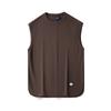 Chaleco de Algodón Perlado de Peso Pesado 320g para Hombre Verano Sin Mangas Chaleco Holgado Camisa Camiseta de Color Sólido Deportes Ocio Moda