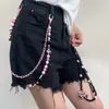 Tendência de Moda em Joias Transfronteiriças Estilo Doce Cool Spice Girl Corrente de Calça com Laço e Contas Versátil Acessórios de Calça de Nicho Personalizados