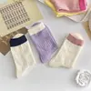 Calcetines Zhuji para Mujer, Estilo Primavera y Otoño, Calcetines de Algodón de Media Pantorrilla, Calcetines Largos Versátiles para Verano, Calcetines Holgados Estilo Japonés, Estilo Trendy Ins para Ropa Exterior