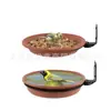 Alimentador de Pássaros Amazon para Jardim Externo Pendurado Bacia de Banho para Pássaros Metal Ferro Forjado Comida para Pássaros Liga de Artesanato