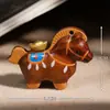 Encanto Creativo de Madera Tallada Caballo del Zodiaco para Teléfono, Caballo Mecedora de Pony, Llavero Caballo de la Fortuna, Adorno para Bolsa