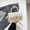 Estilo Coreano Fresco 2025 Verano Moderno Moda Bolso Cruzado Simple para Mujer Bolso de Hombro Bolso Pequeño de Lujo Ligero Estilo Chanel