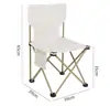 Cadeira Dobrável para Exterior, Cadeira Portátil Multifuncional para Feira Noturna, Banquinho Pequeno de Camping, Cadeira de Exterior com Encosto