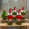 Bastão Twist Brilhante Papai Noel Artesanal Pacote de Material DIY Decoração de Atmosfera Natalina Enfeites de Mesa Pequenos Presentes