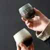 Esmalte de Flujo Cambio de Horno Taza Única Creativa Hecha a Mano Zen Retro Gres Japonés Taza de Té Grande Taza de Maestro Personalizada Venta al por Mayor