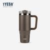 Tyeso taza para coche con asa de gran capacidad 40oz taza termo de acero inoxidable Amazon transfronterizo taza para hielo frío
