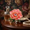 Broche exquisito de flor de peonía de alta calidad, moda nacional, ramillete clásico chino, elegante alfiler de flores, accesorios para cheongsam y hanfu.