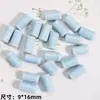 Conto de Fadas Fofo Azul Sal Marinho Estilo Ins Contas de Cerâmica Soltas Pintadas à Mão com Furos para Pulseiras e Brincos Artesanais DIY Acessórios Atacado