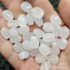 Ágata Branca Contas Torcidas Passepartout Jade Contas Soltas Calcedônia Branca Contas Barril Pulseira Colar Acessórios de Joalheria Contas Feitas à Mão