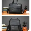 Bolso Cruzado para Hombre 2023 Nuevo Maletín de Negocios para Viaje Maletín de Cuero PU para Hombre Bolso para Computadora de Hombro para Hombre Gran Capacidad