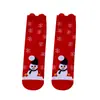 Calcetines de Comercio Exterior Transfronterizo para Mujer, Calcetines Navideños Populares de Amazon, Calcetines de Media Pantorrilla, Papá Noel, Muñeco de Nieve, Reno, Calcetines Rojos