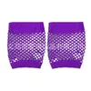 Accesorios para Fiesta de los 80 Falda de Malla Collar Diadema de Encaje Guantes de Red Pendientes Calentadores de Piernas Gafas En Stock