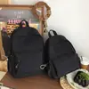 Mochila Casual Simple de Color Sólido Gran Capacidad Ligera Versátil Mochila de Viaje Hombres y Mujeres Exterior Estudiante Mochila Escolar Mujeres