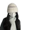 Chapéu Bucket Feijão de Açúcar Chapéu de Lã com Forro de Fleece Chapéu para Cabeça Grande Feminino 2024 Novo Inverno Proteção Facial Orelha Pequena Chapéu de Tricô