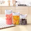 Caja de plástico transparente al por mayor de fábrica, multi-especificación, latas selladas para el hogar, latas de almacenamiento para suministros de organización de cocina