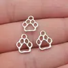 13x 11mm 0.6g multicolor Comercio exterior Accesorios de joyería DIY lindo animal huella de cachorro colgante